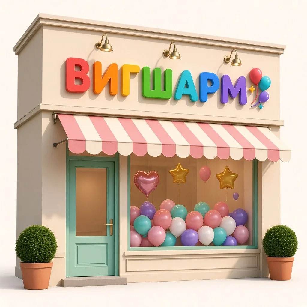 Композиция из воздушных шаров студии VigSharm